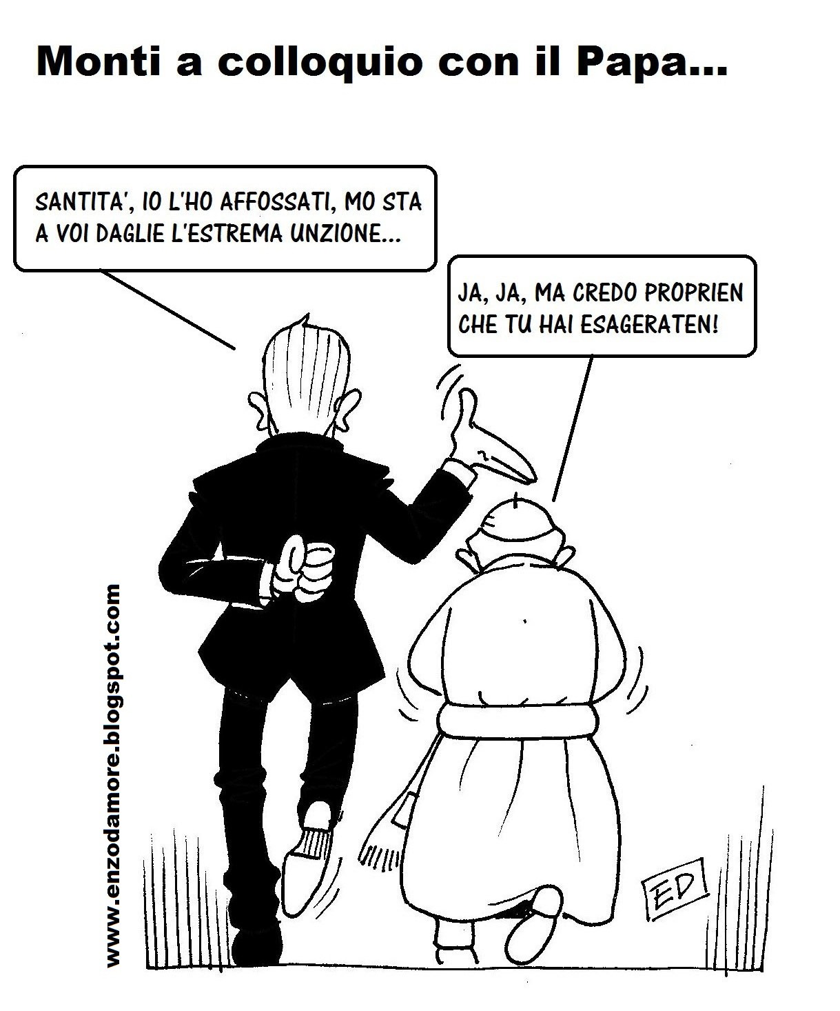 Monti a colloquio con il Papa…