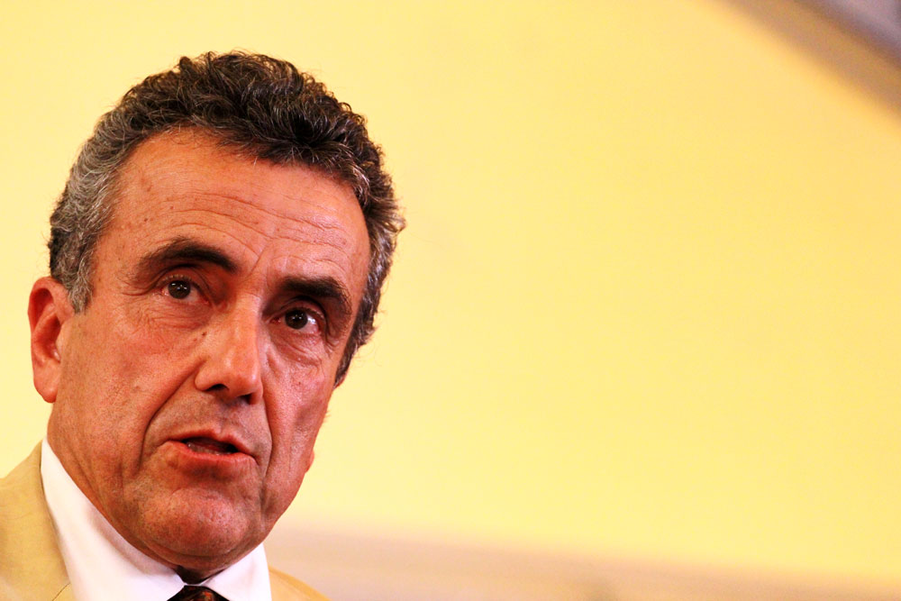 L'Aquila - Il Ministro per la Coesione Territoriale del Governo Monti, Fabrizio Barca Photo: Manuel Romano/L'Impronta