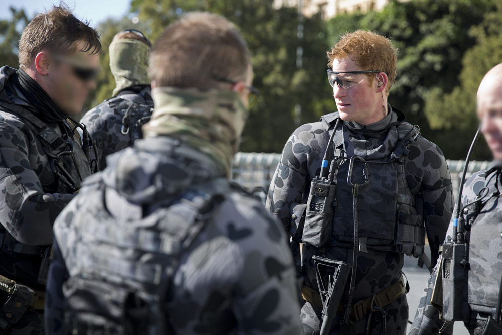 Principe Harry: esercitazione militare australiana in foto