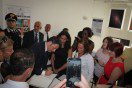 Italian PM Matteo Renzi in L'Aquila