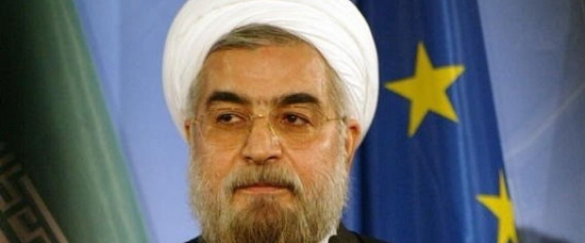Il presidente iraniano Hassan Rohani a Roma