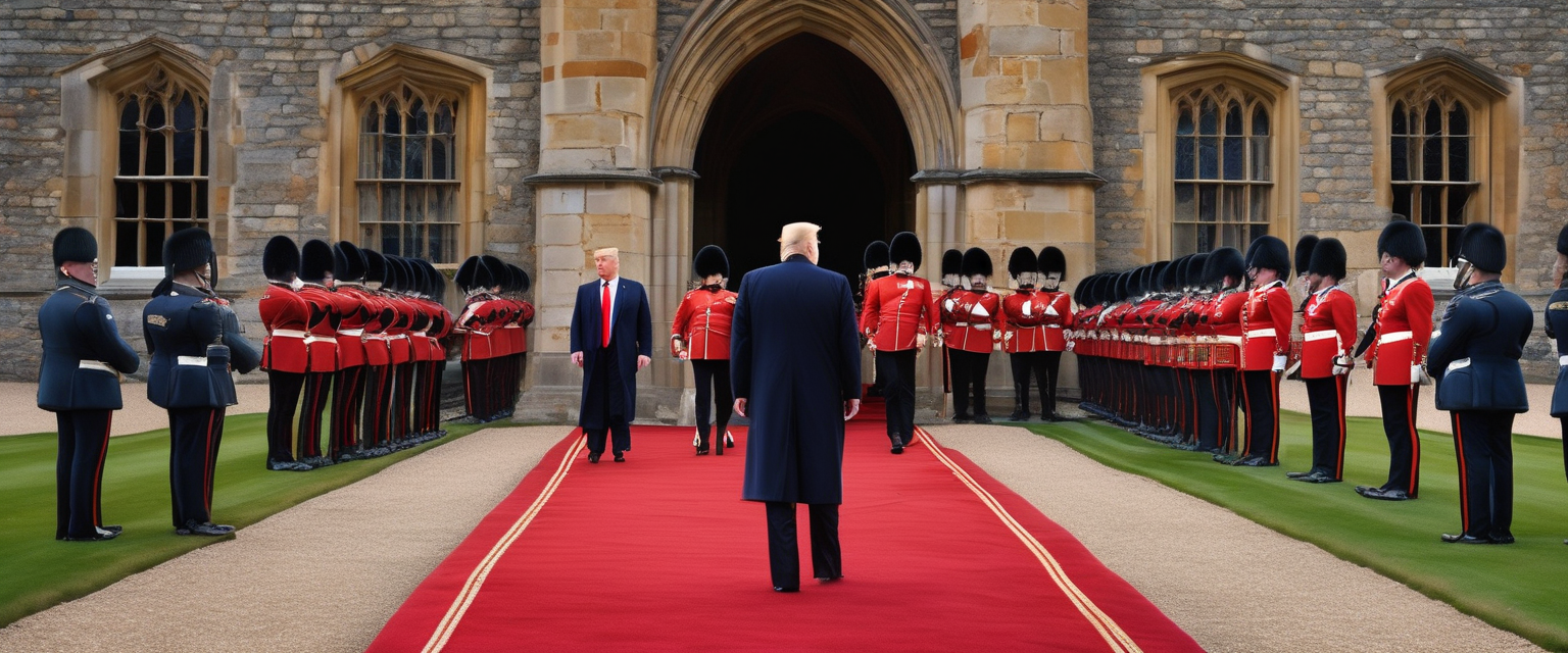 Carlo III accoglie Trump a Windsor con cerimonia regale e ne loda l’impegno personale per la pace
