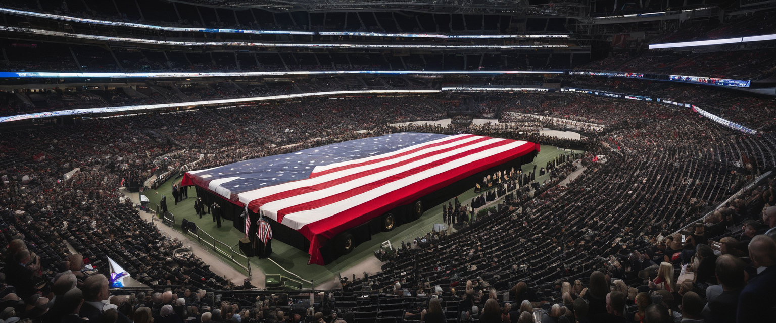 Oltre 200mila ai funerali di Charlie Kirk in Arizona; Trump lo definisce “un gigante ucciso da un mostro” e la vedova perdona l’assassino