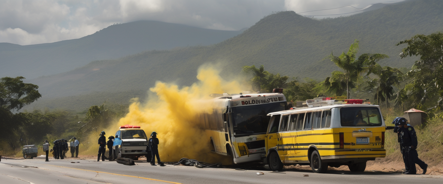 Ribaltamento e incendio di un bus in Bolívar (Venezuela): 12 morti