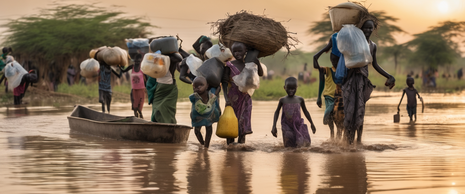 Sud Sudan: 100 000 persone costrette ad abbandonare le case per le inondazioni, avverte l’Onu