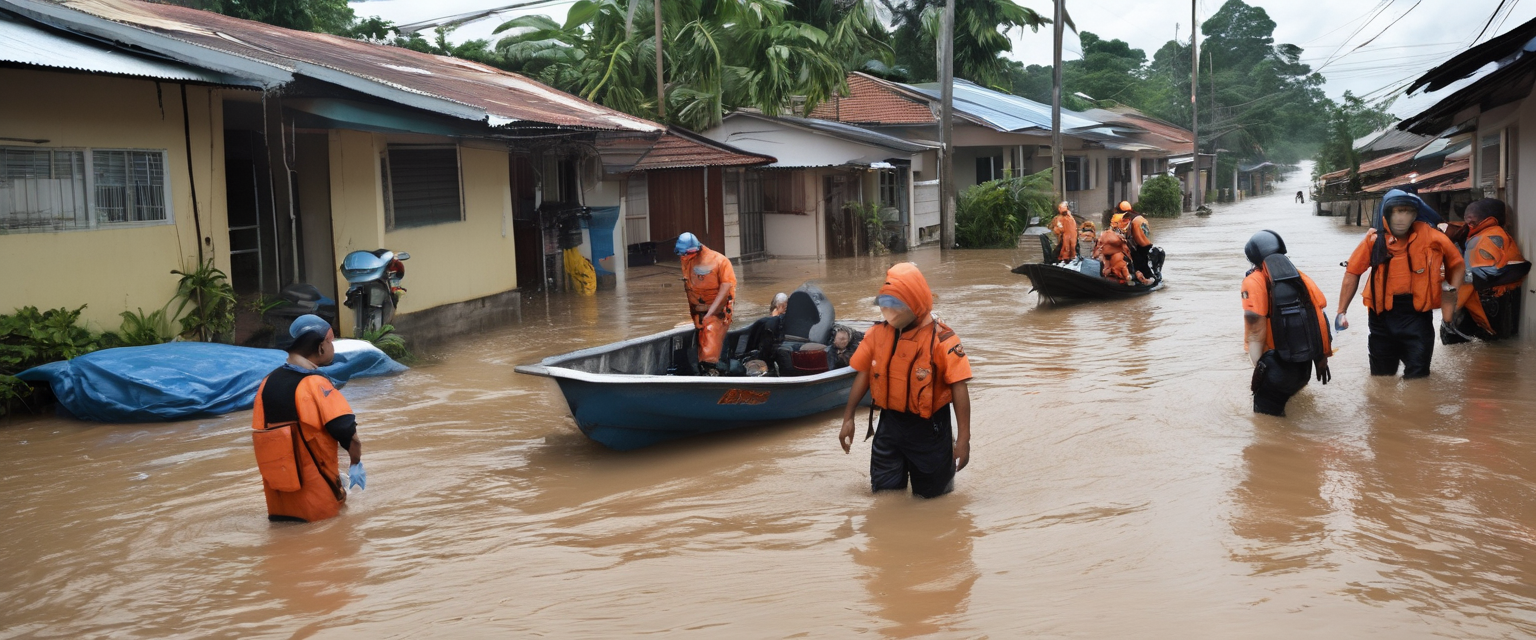 Inondazioni in Malesia: migliaia di persone costrette ad abbandonare le abitazioni