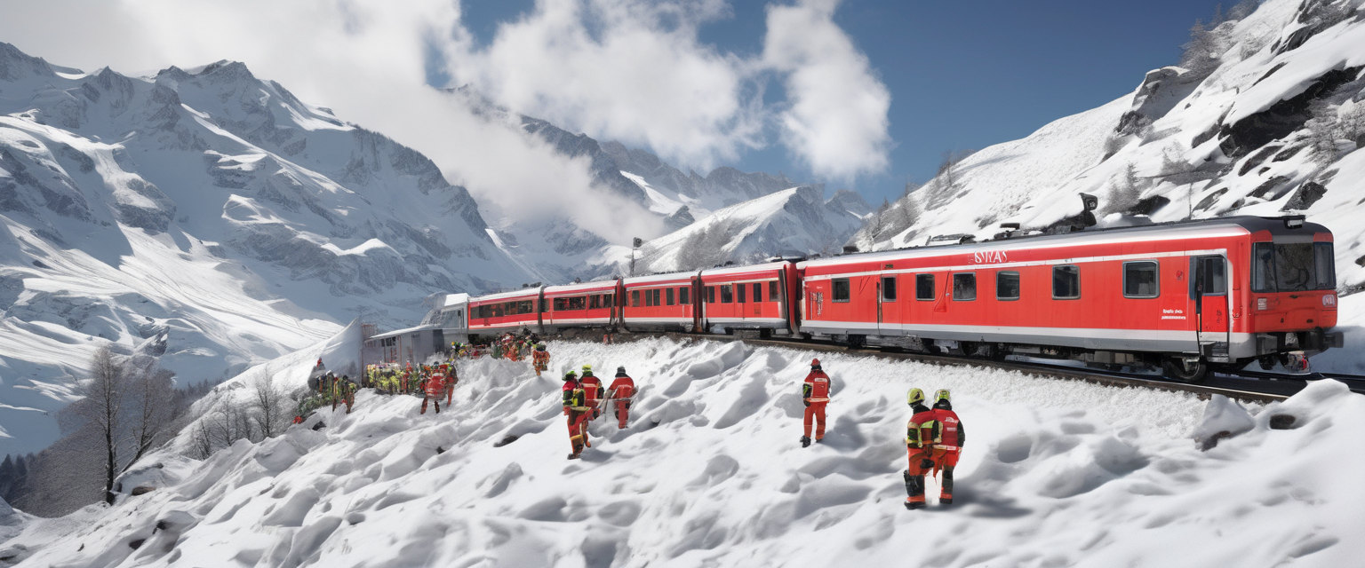 In Svizzera un treno deraglia a seguito di una valanga: cinque feriti