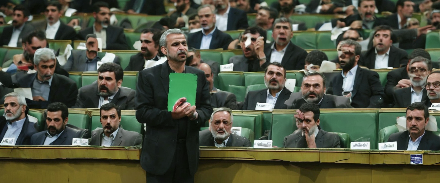 In aula a Teheran un deputato strappa le foto di Mattarella e degli altri leader europei