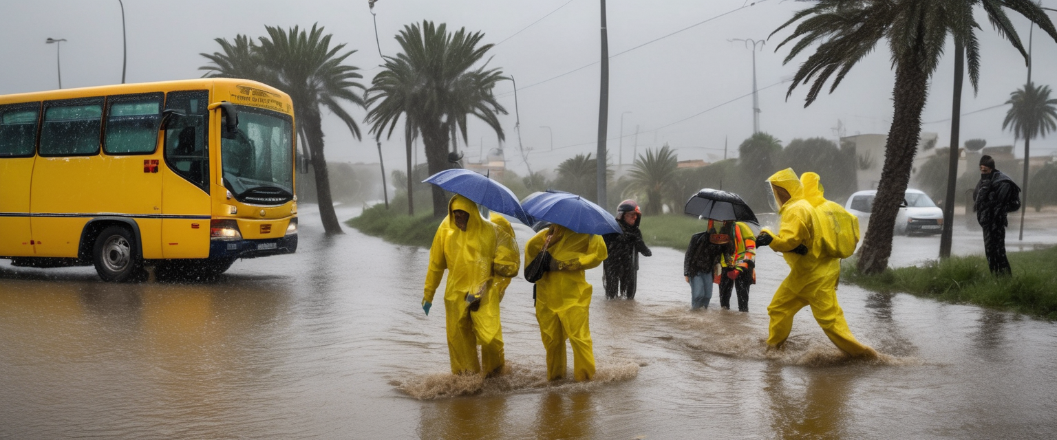 Intense intemperie in Andalusia: scuole sospese e 900 evacuati