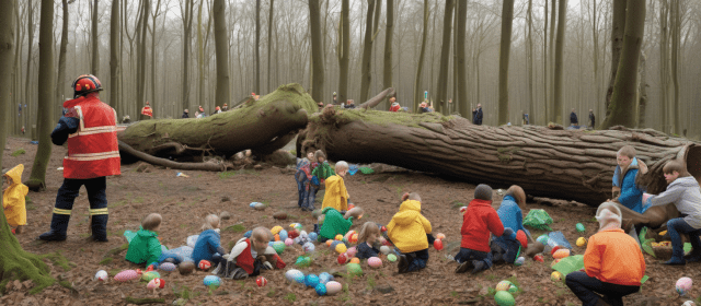 In Germania cedimento di un albero durante la caccia alle uova di Pasqua provoca tre vittime