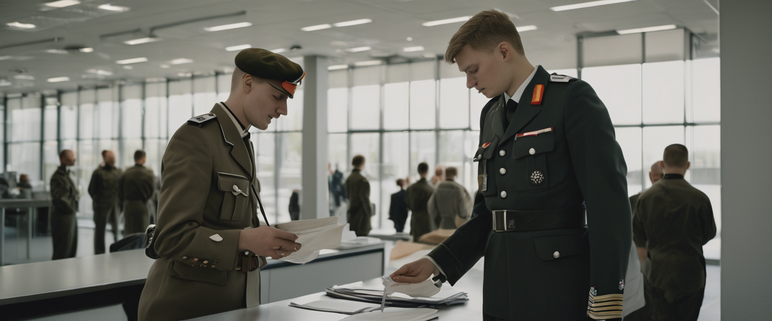 In Germania i giovani soggetti alla leva devono ottenere il permesso militare per viaggi di lunga durata