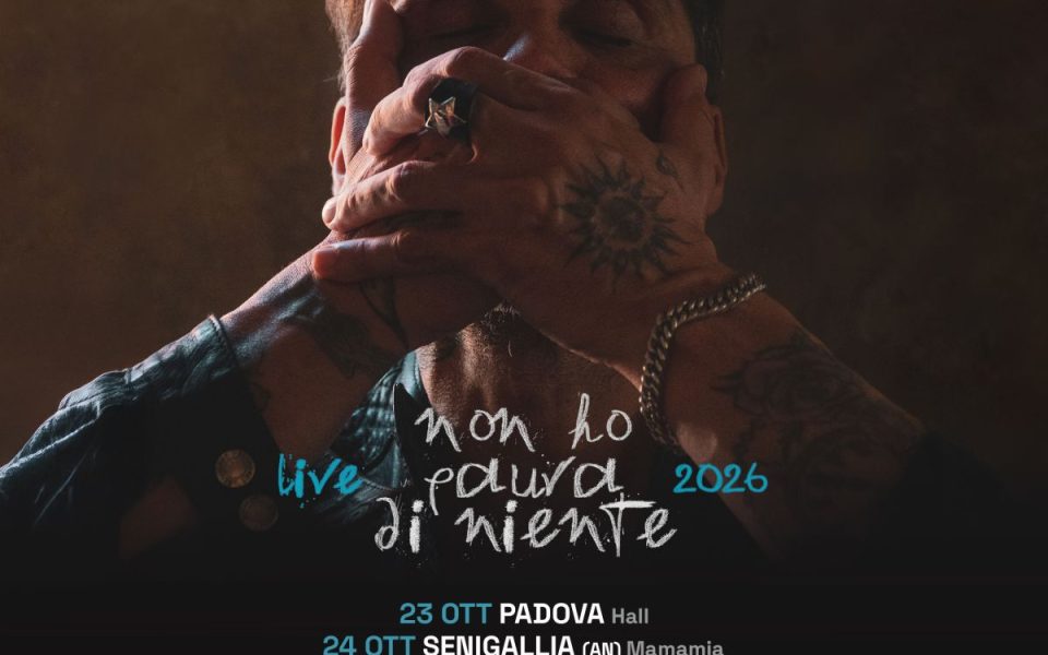 Fabrizio Moro: parte il tour ‘Non ho paura di niente Live 2026’