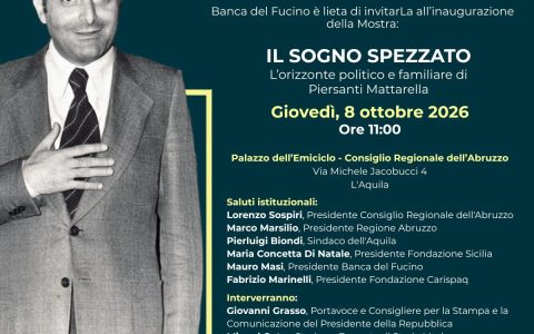L’Aquila, al via la mostra su Piersanti Mattarella